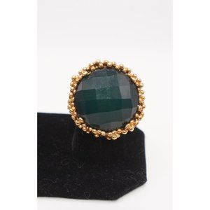 Vintage Mark By Avon Teal Cocktail ring 21 grams size 7